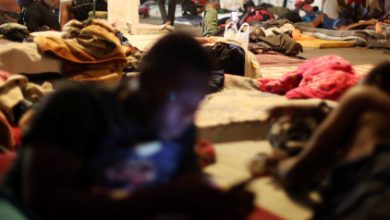 Haitian migrants rest inside a shelter after leaving Brazil, where they sought refuge after Haiti’s 2010 earthquake, but are now attempting to enter the U.S., in Mexical