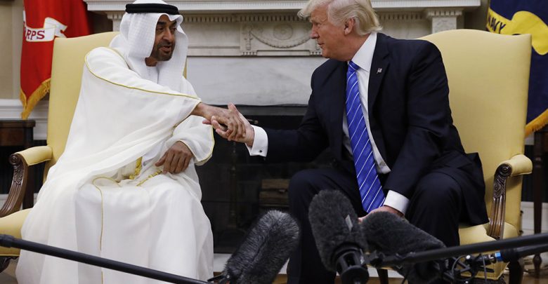 Abu Dhabi’s Crown Prince Muhammad bin Zayid Al Nuhayyan meets with President Trump in the Oval Office