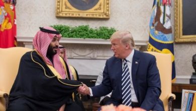 U.S. President Trump meets Crown Prince of Saudi Arabia Al Saud