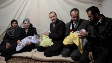 أردوغان مع اللاجئين السوريين