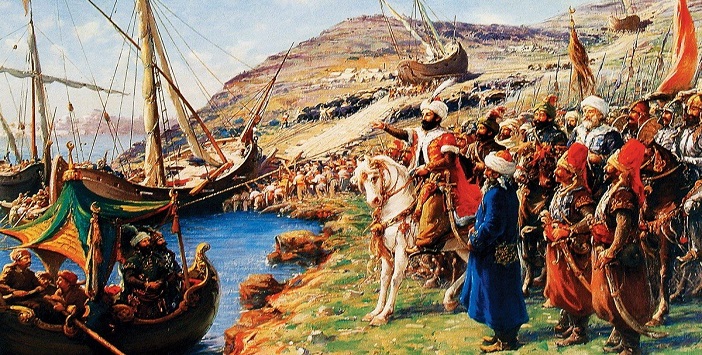 السلطان محمد الفاتح يحاصر القسطنطينية