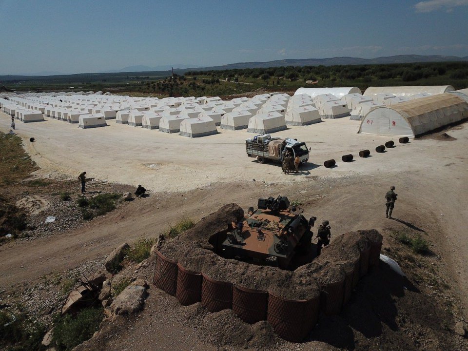 مخيم نازحي القلمون في عفرين