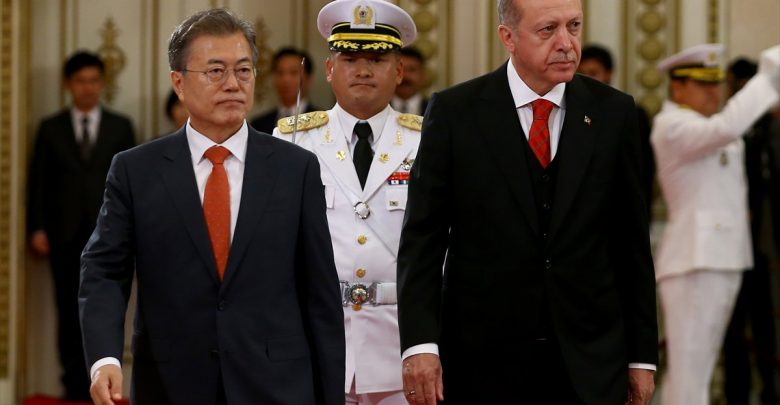 أردوغان و الرئيس الكوري الجنوبي