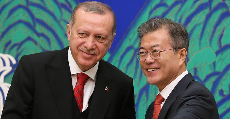 أردوغان و رئيس كوريا الجنوبية