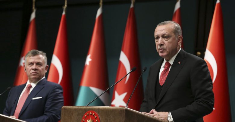 أردوغان و الملك عبد الله