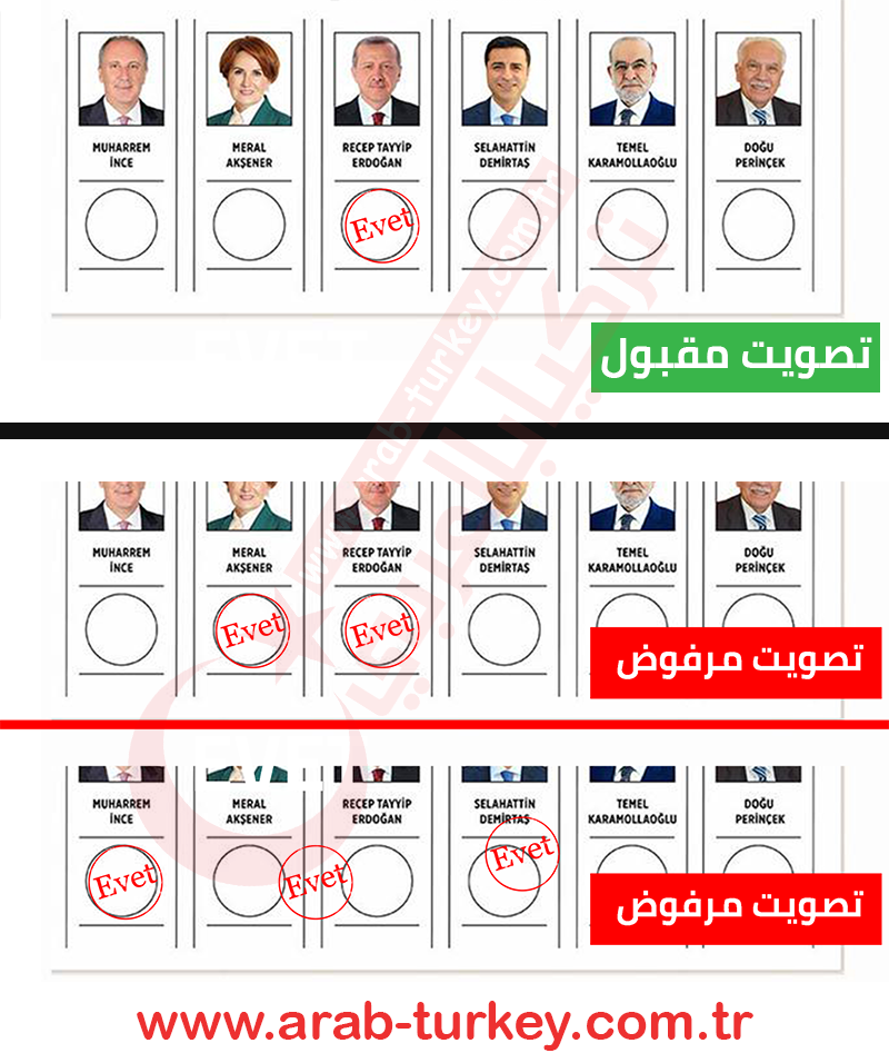 طريقة التصويت للانتخابات التركية