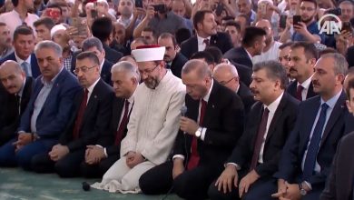 أردوغان يقرأ القرآن
