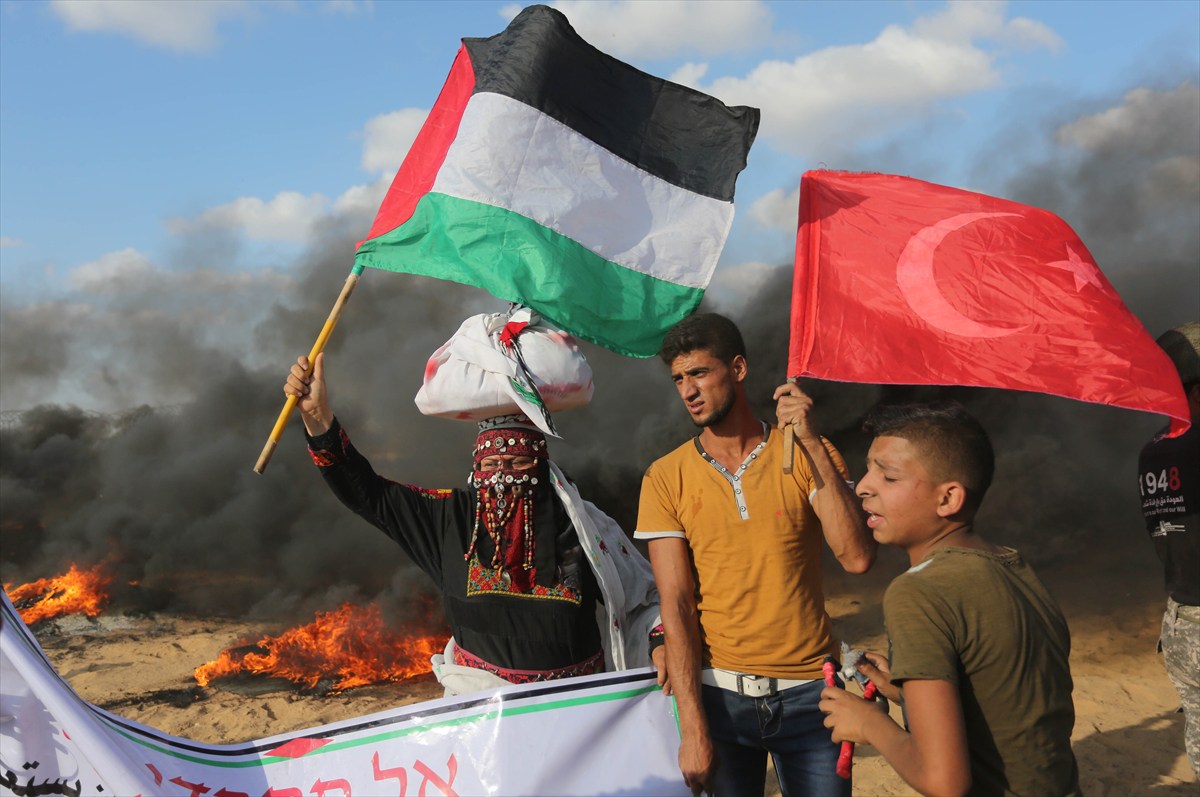 العلم التركي في فلسطين