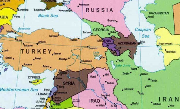 خريطة تركيا