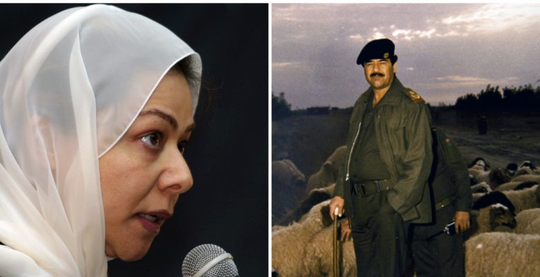صدام حسين و ابنته رغد