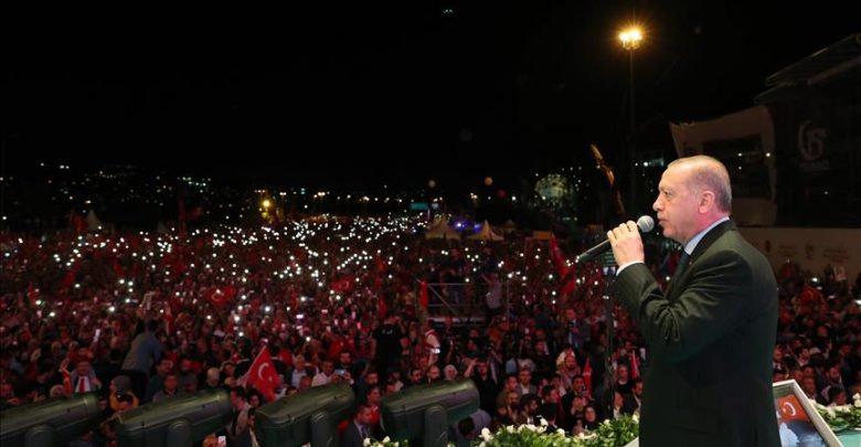 أردوغان و شعبه