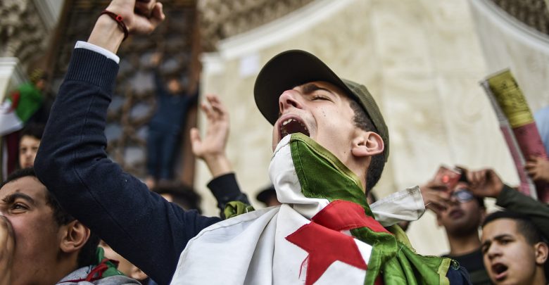 Image: TOPSHOT-ALGERIA-POLITICS-VOTE-DEMO