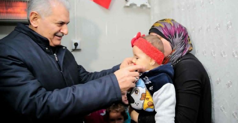 يلدرم و طفلة سورية