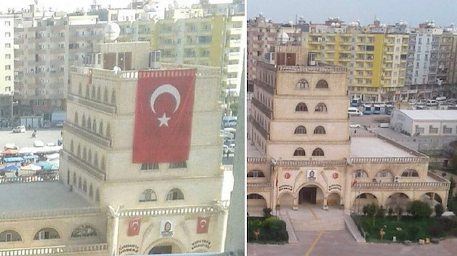 علم تركيا في البلدية